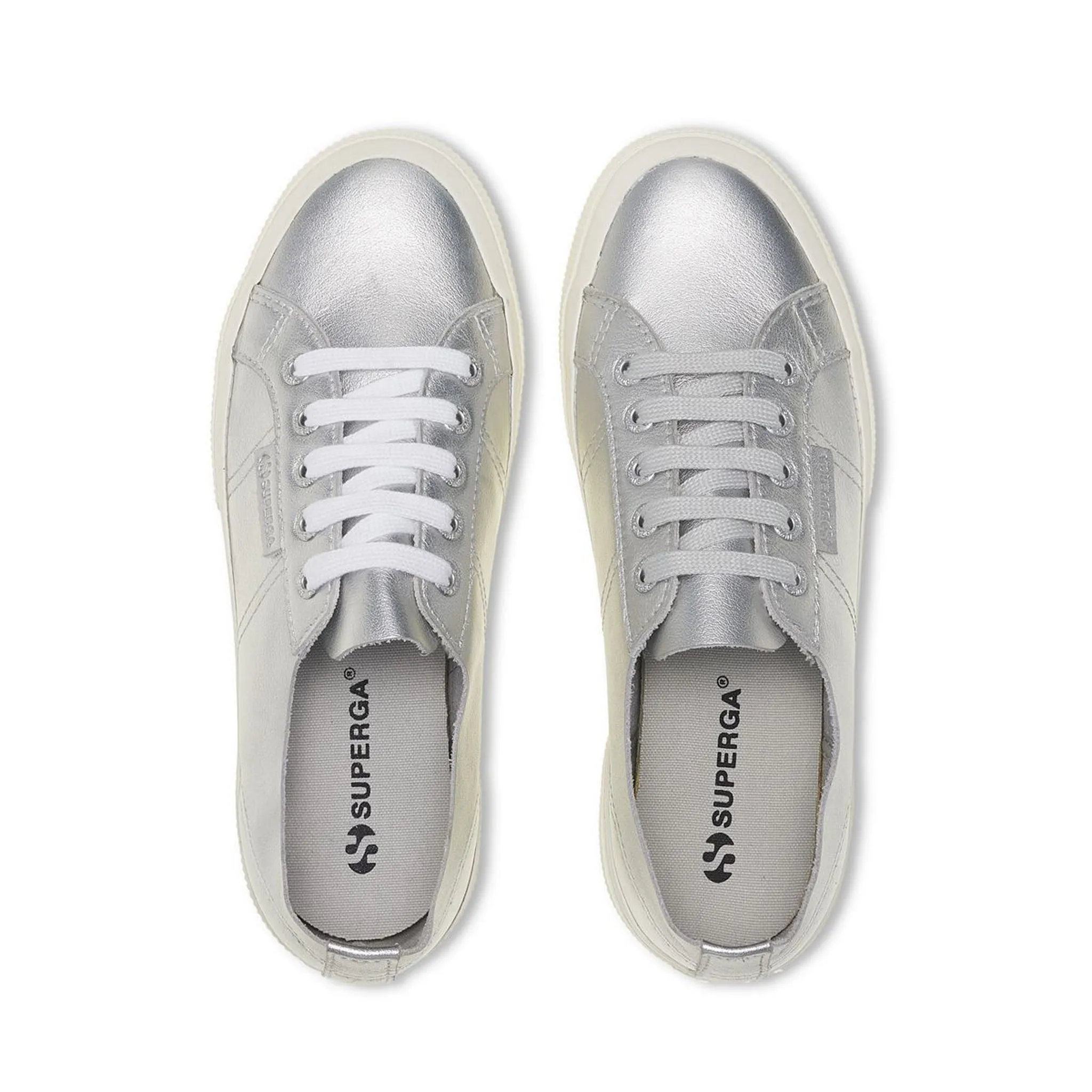 2750 Metallic Nappa Sneakers - Grey Silver Avorio