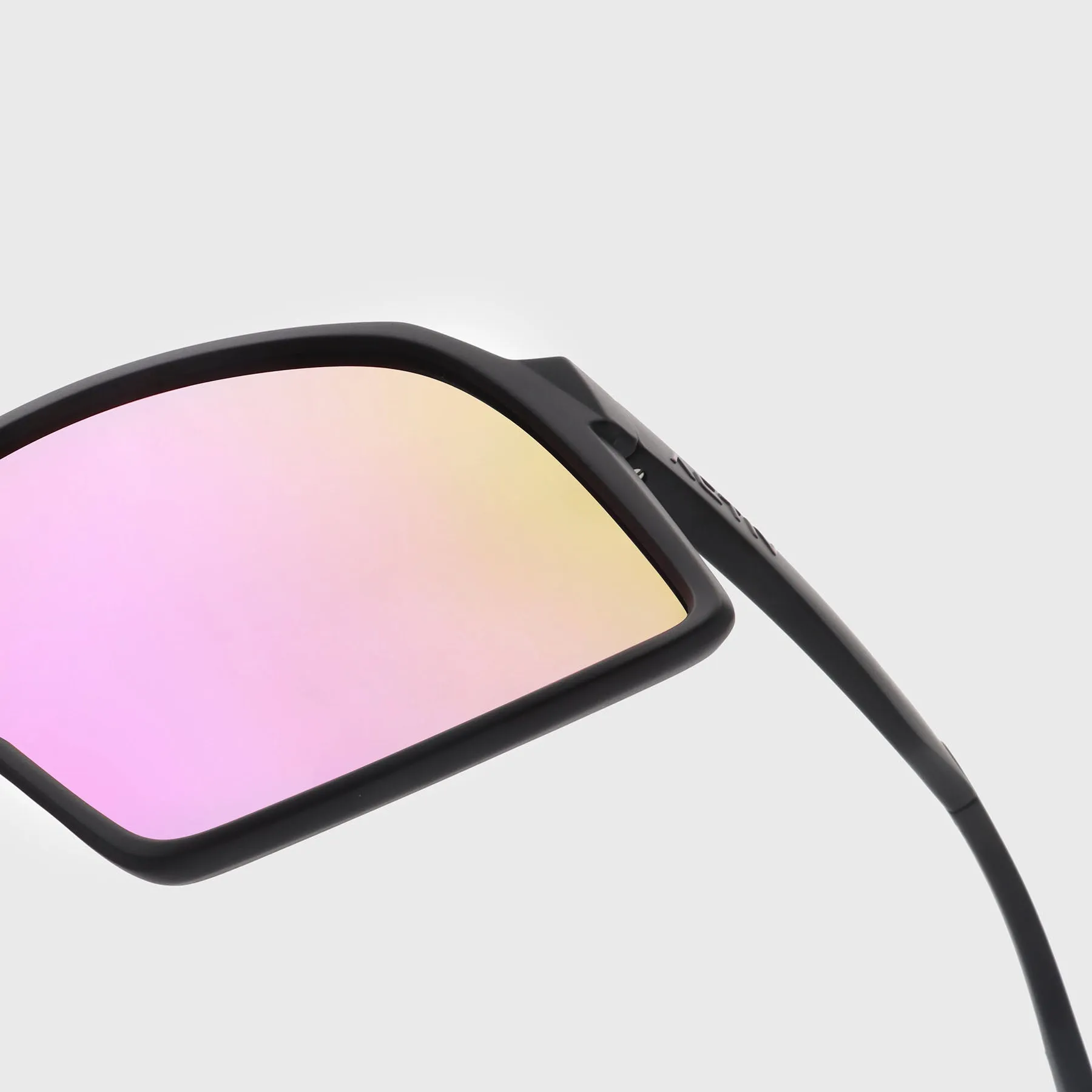 ACTIV - AERO - Matte Black with Pink Mirror Lens