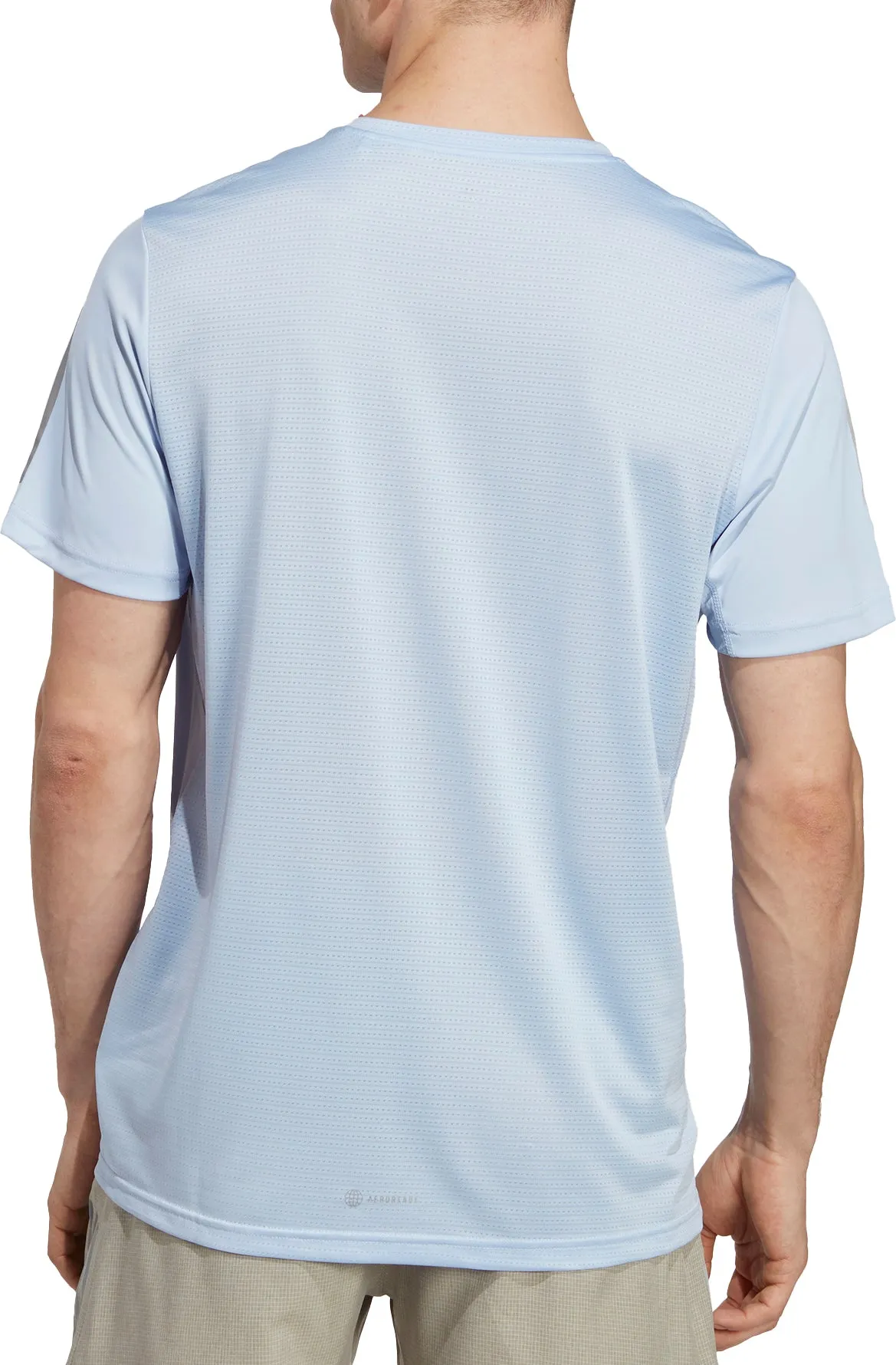 adidas Own The Run Short Sleeve Mens Running Top - Blue