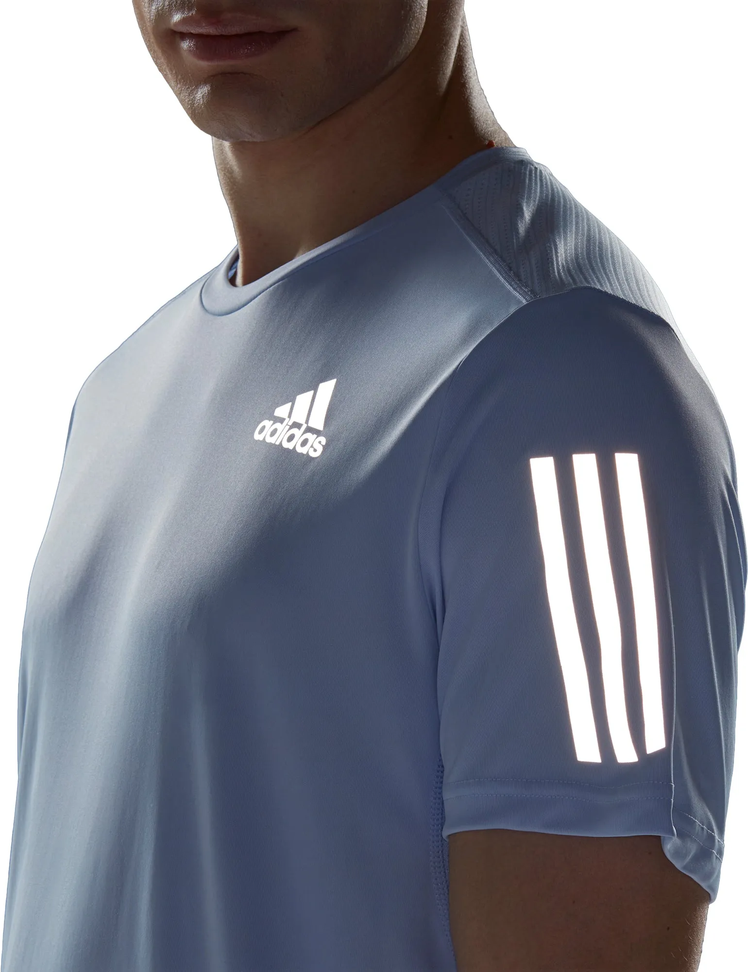 adidas Own The Run Short Sleeve Mens Running Top - Blue