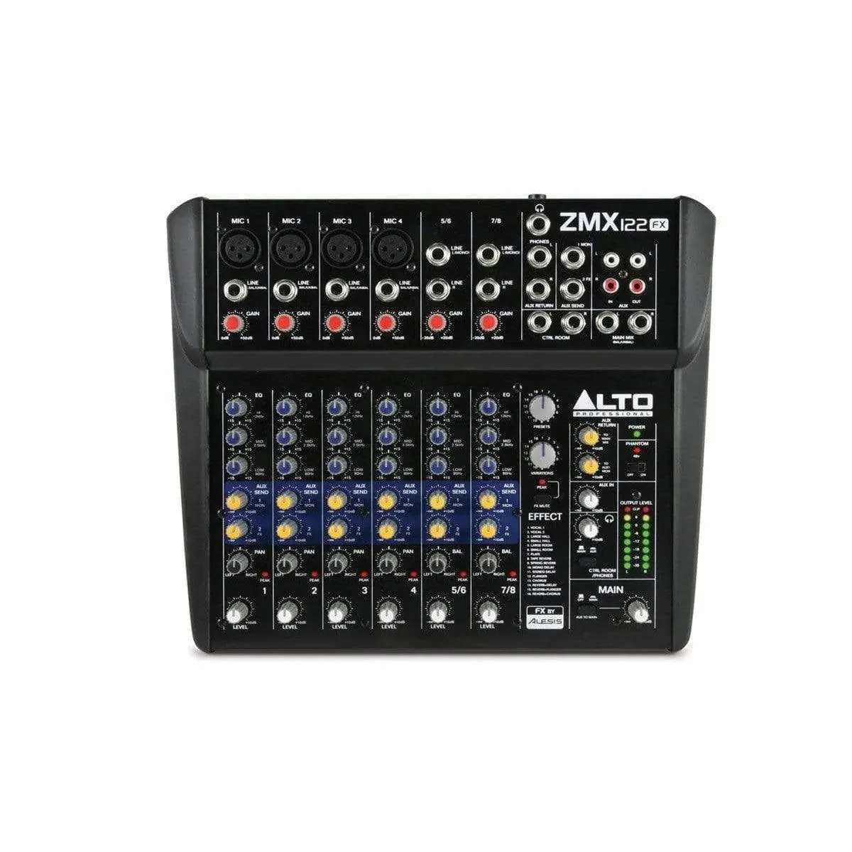 Alto Professional ZMX122FX Compact 8-Channel Mixer