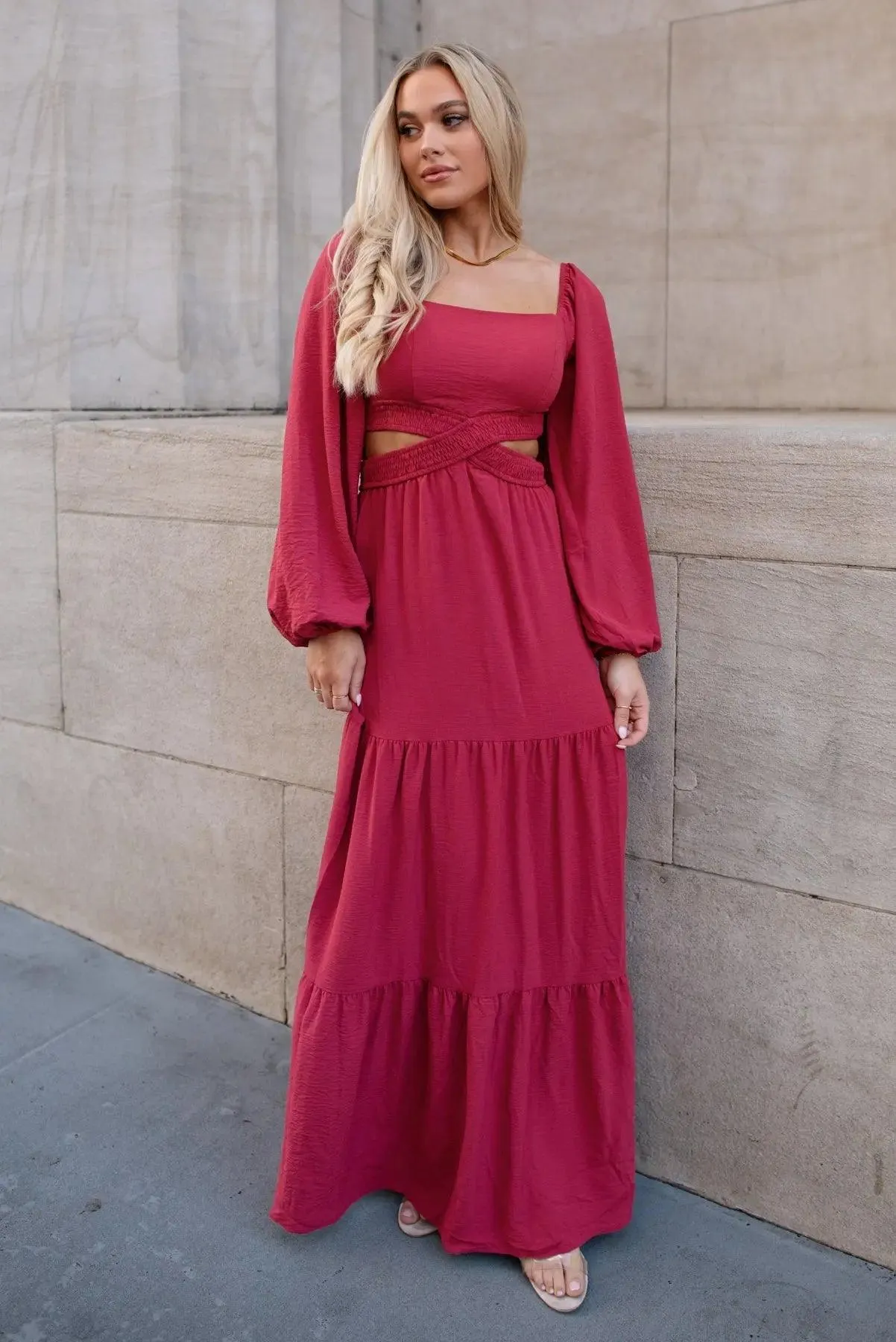 Amara Rose Cut Out Maxi Dress - Final Sale