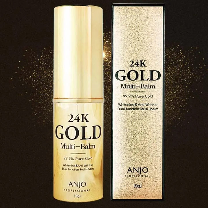 Anjo Professional 24k Gold Multi-Balm 9g Deep Hydration Skin Care Stick