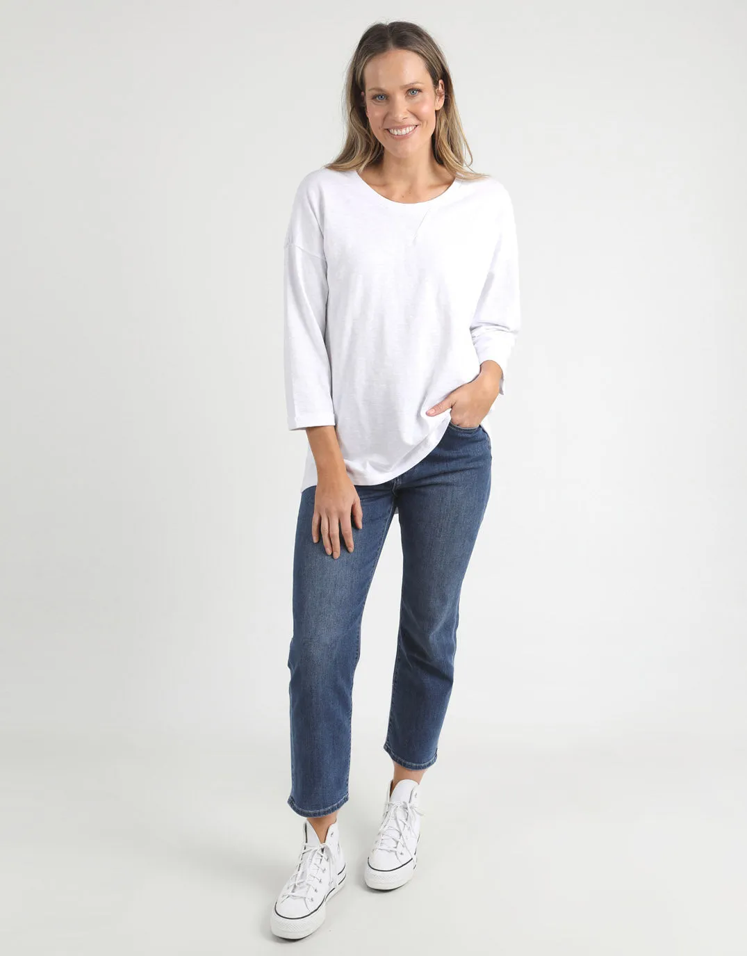 Annie Lightweight Top - White