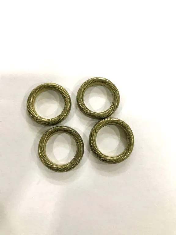 Antique Golden CCB Plastic Rings