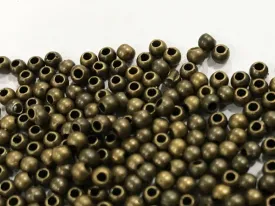 Antique Golden Circular CCB Plastic Embroidery Beads (3 mm)