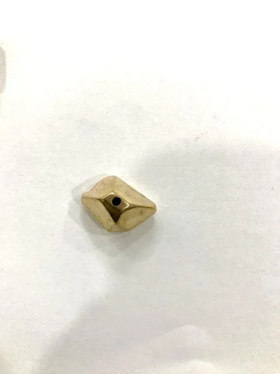 Antique Golden Uneven Pyramid CCB Plastic Beads