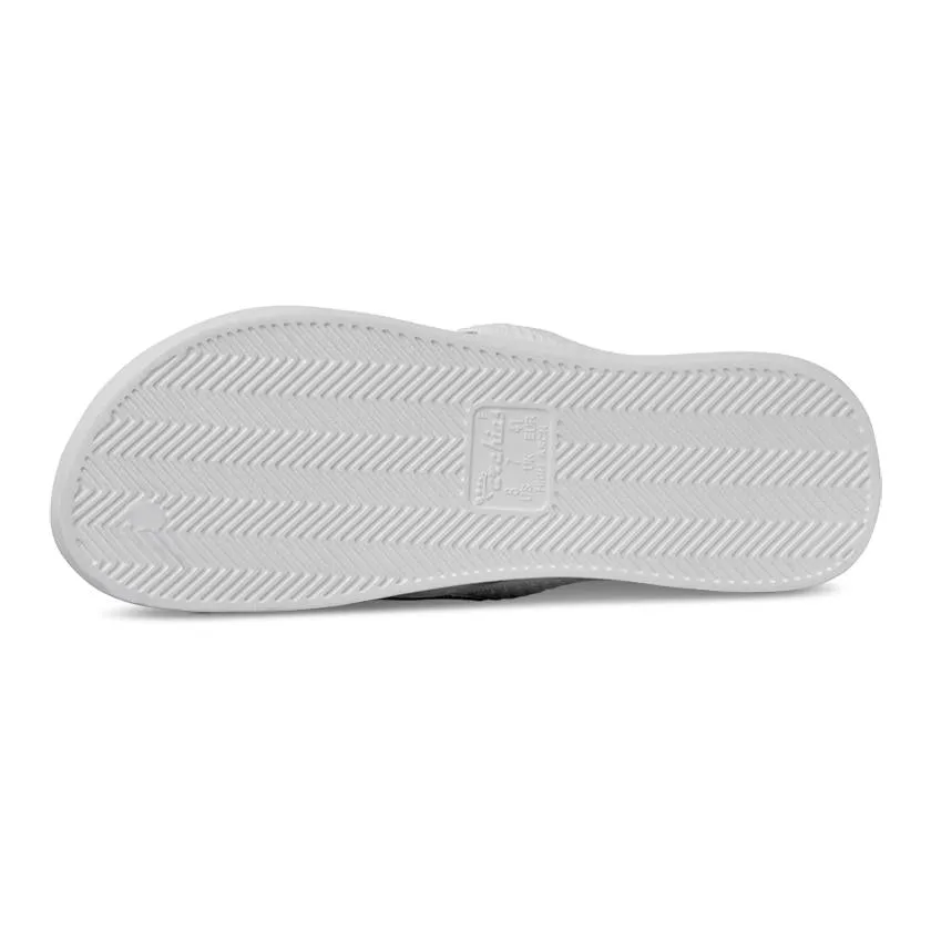 Archies Arch Support Flip Flops in White