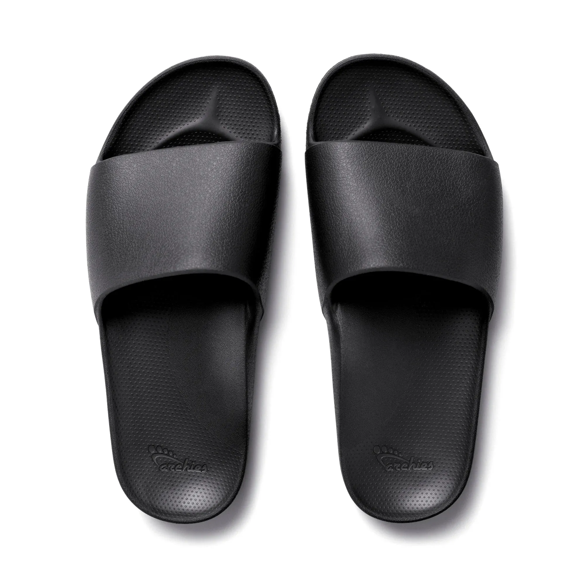 Archies Arch Support Slides in Black