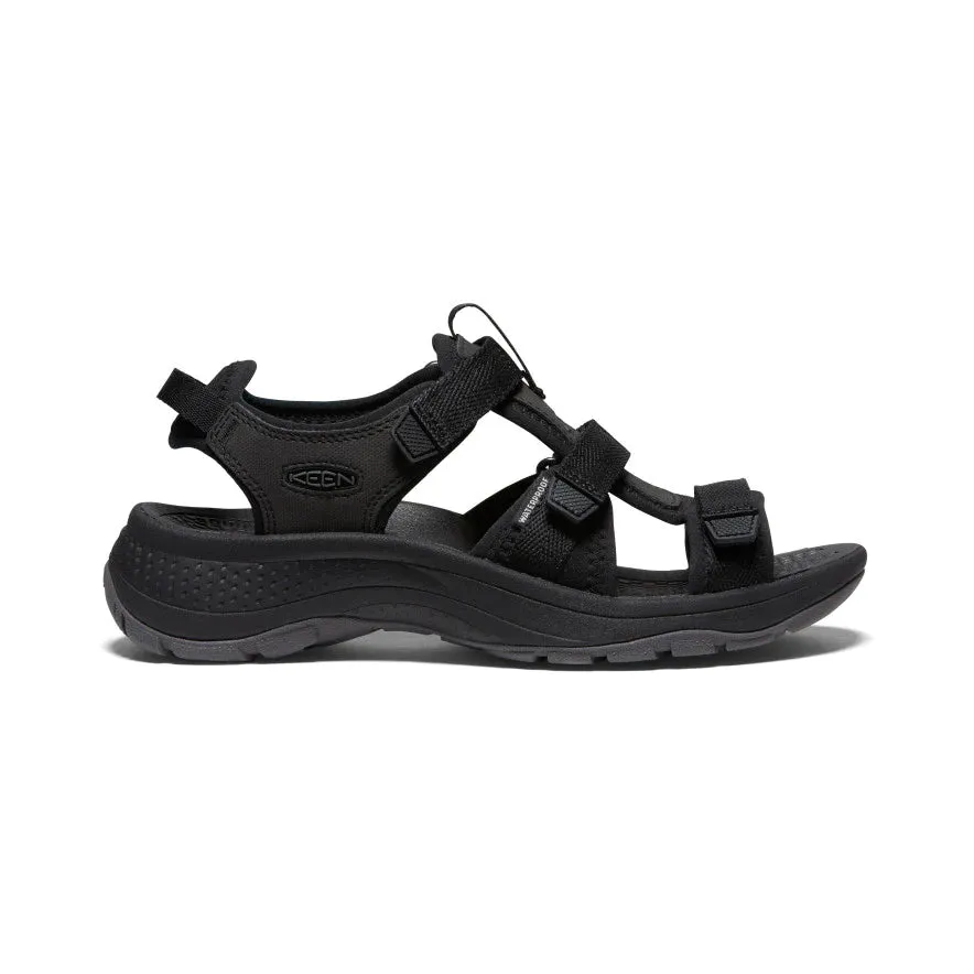 Astoria West Groovy Walking Sandal in Black