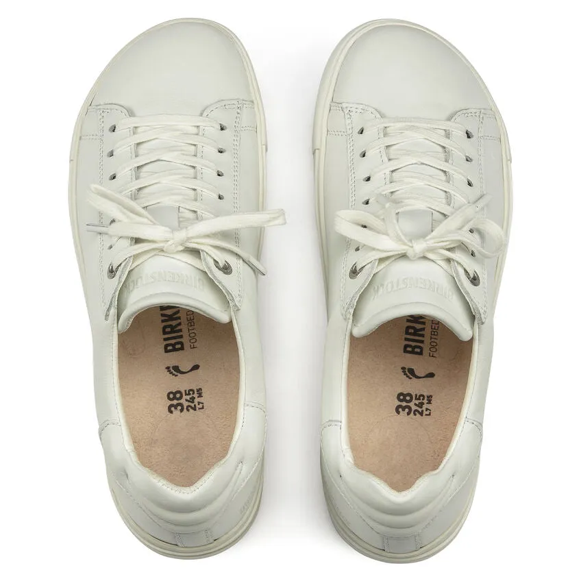 Bend Leather Panel Sneaker in White