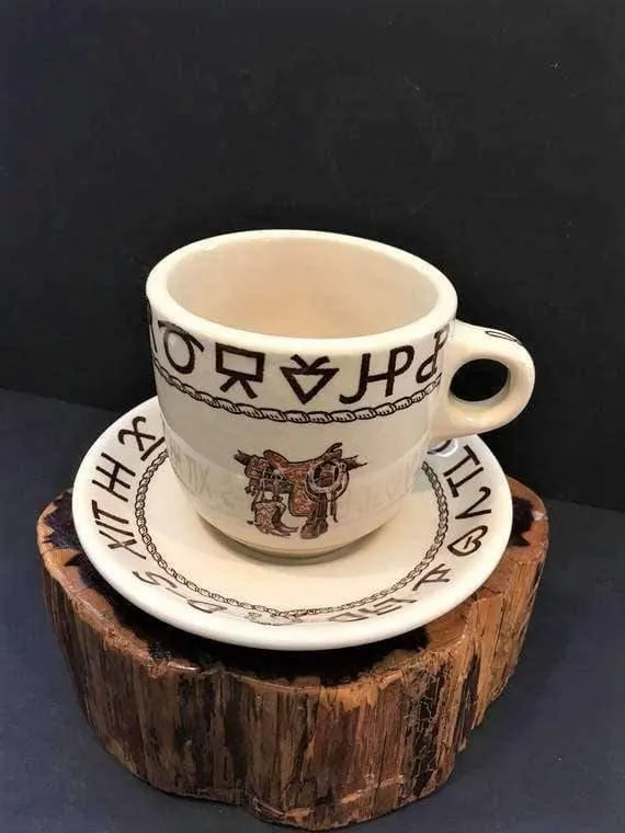 Boots and Brands Western Coffee Cup &/or Saucer