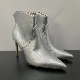 Boots Ankle Heels By Express In Silver, Size: 6