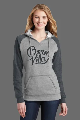 Born Killa Design - Lightweight Fleece Raglan Hoodie -