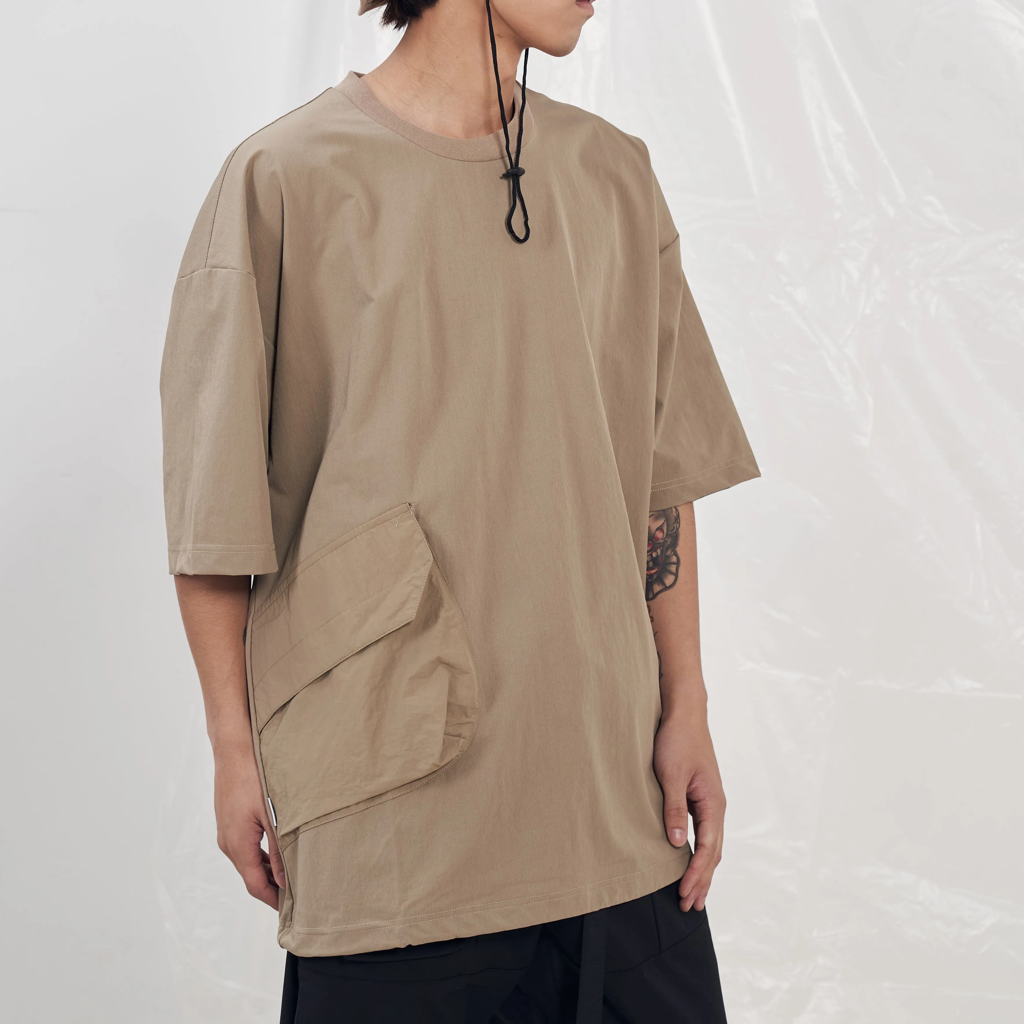 Boysnextdoor WR Patchwork Pullover Khaki