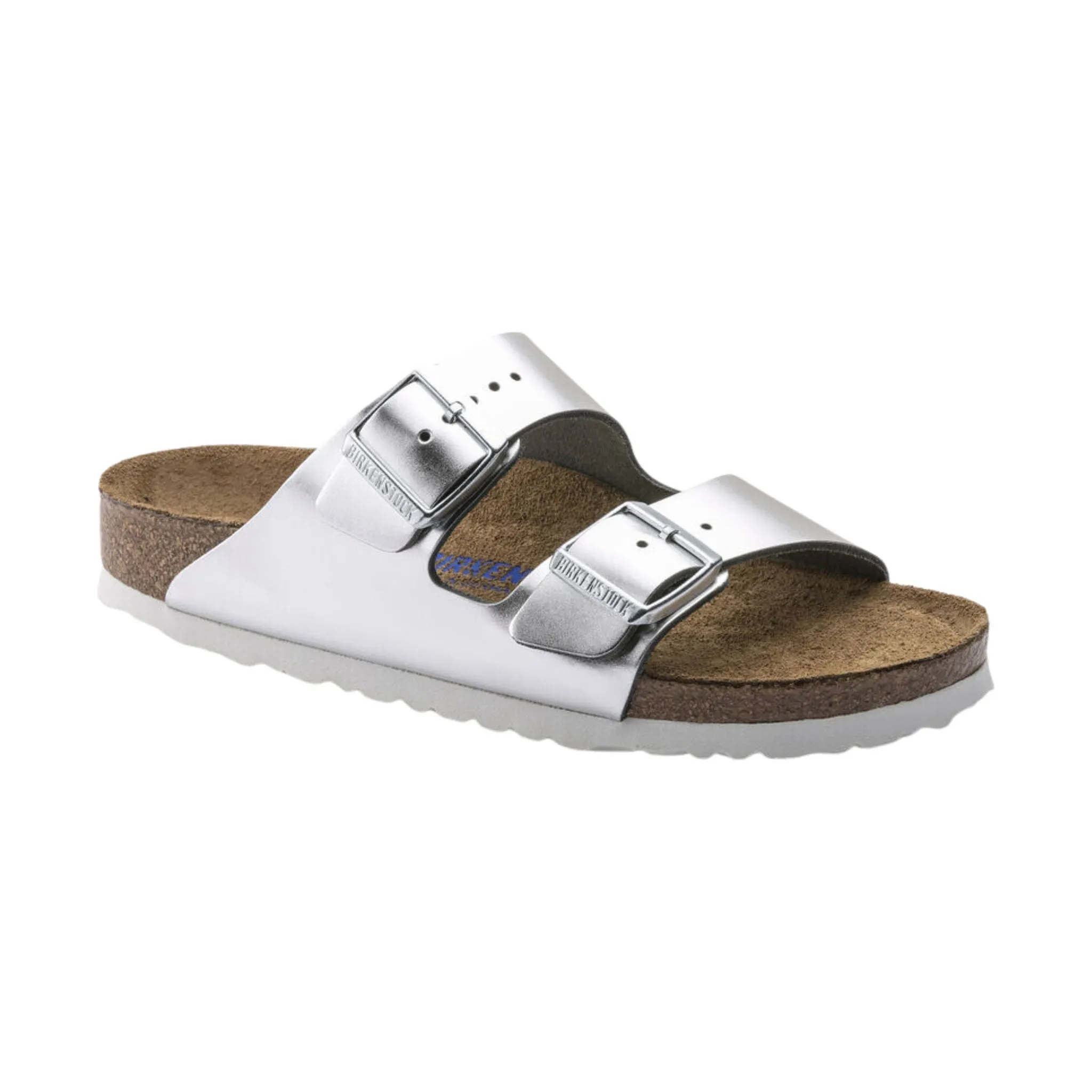 Brikenstock Arizona Soft Footbed Sandal - Metallic Silver