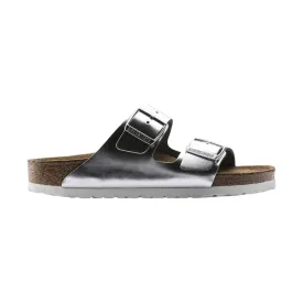 Brikenstock Arizona Soft Footbed Sandal - Metallic Silver