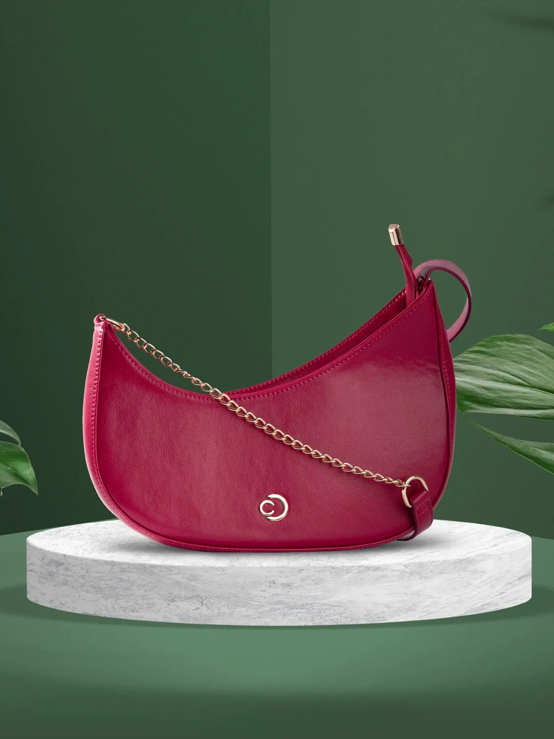 Caprese August Baguette Sling Medium Raspberry Pink