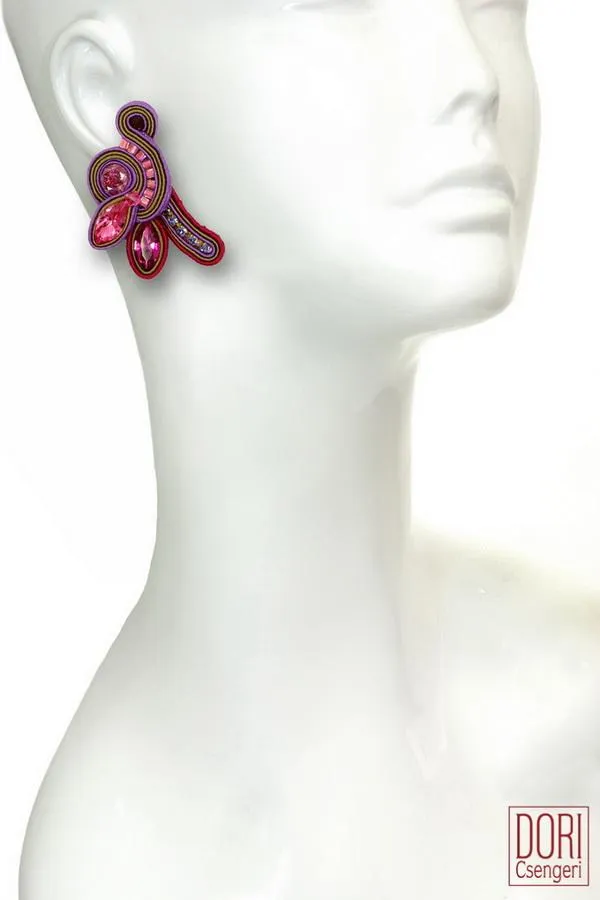 Cerise Unique Earrings