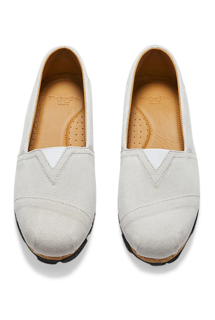 Chukka White Suede Espadrilles