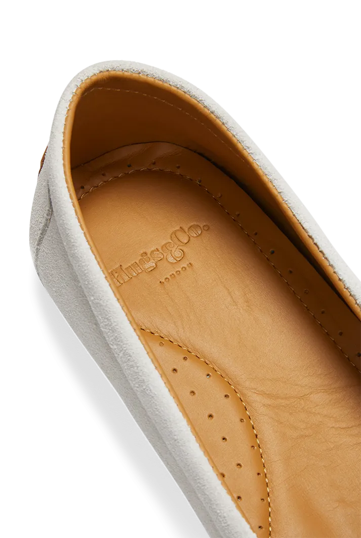 Chukka White Suede Espadrilles