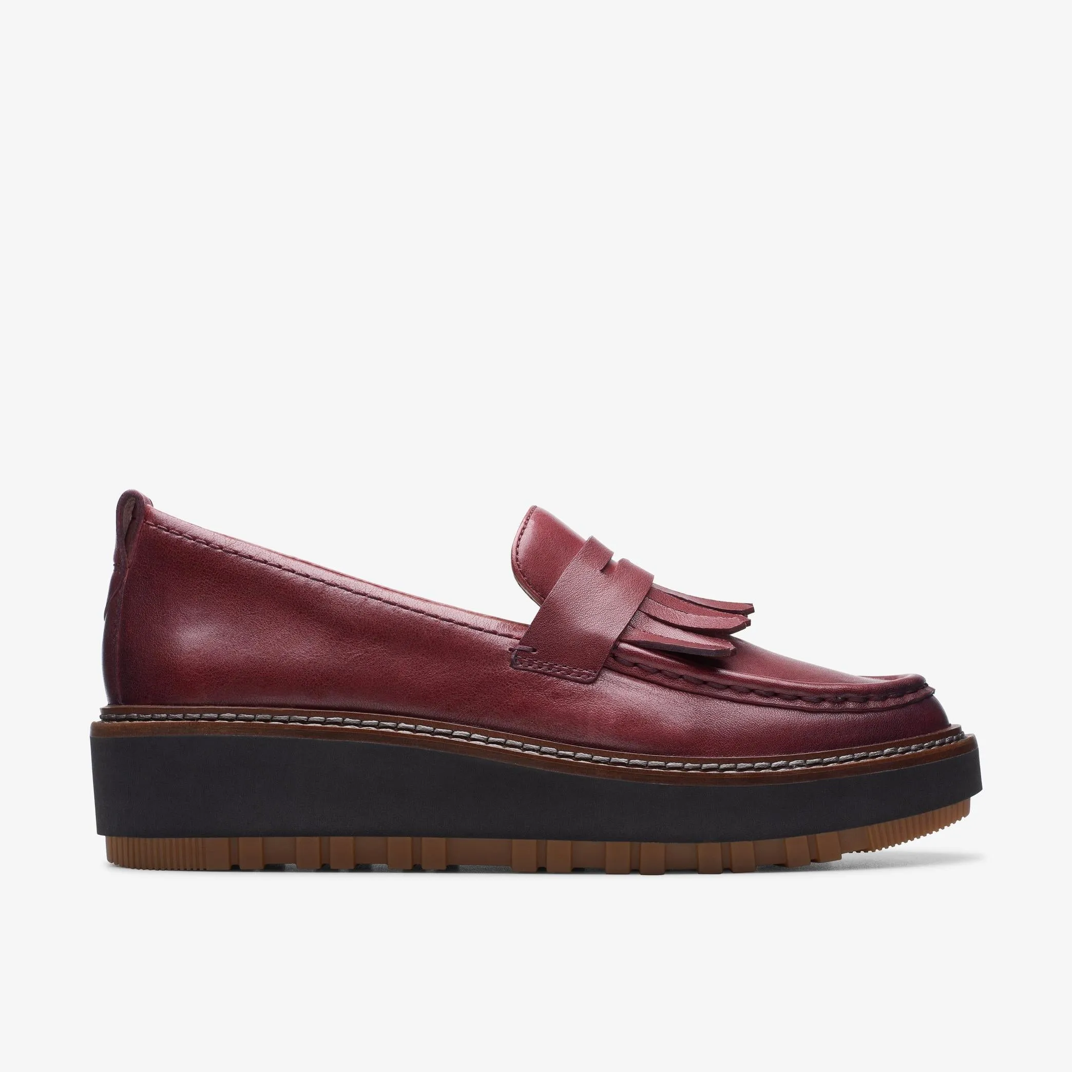 Clarks Orianna Loafer in Burgundy