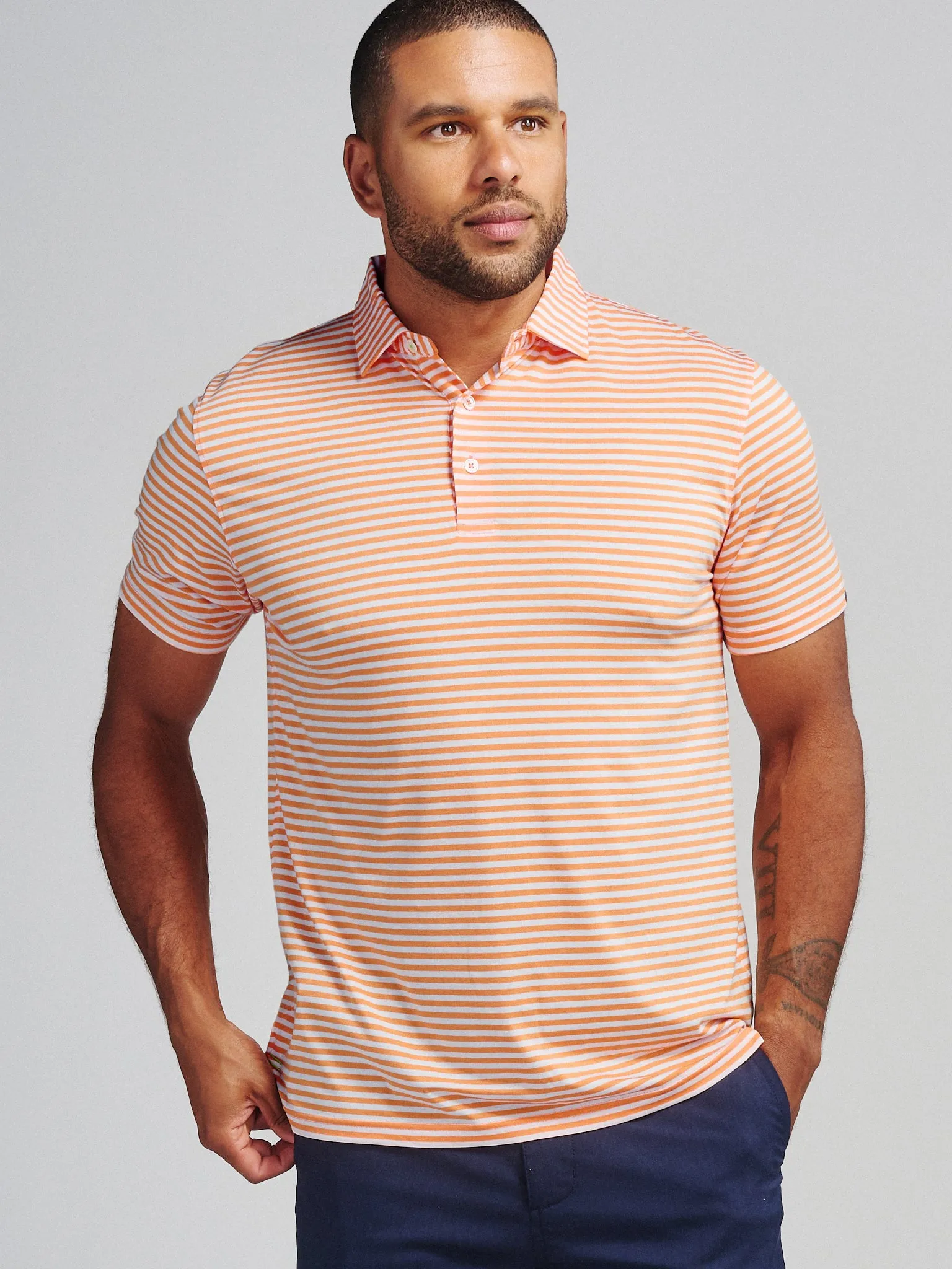 Cloud Lightweight Polo Air Stripe