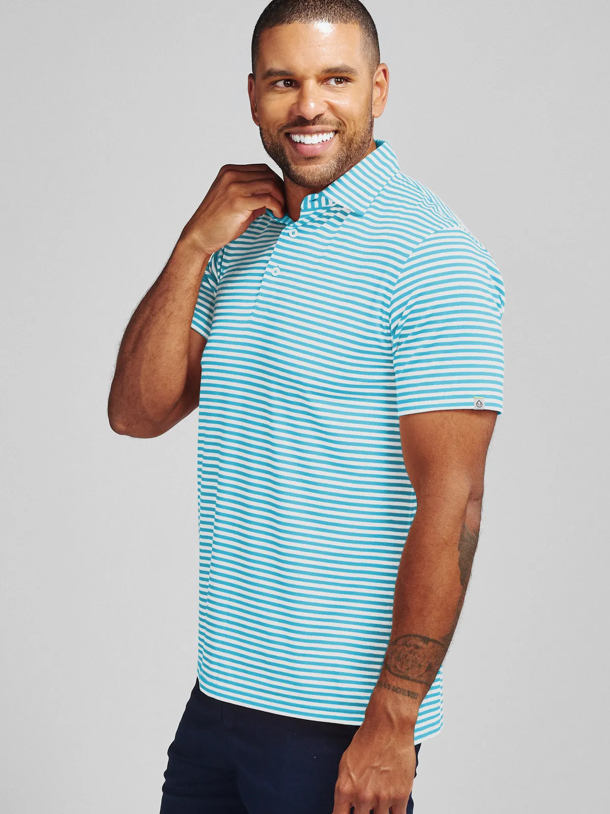 Cloud Lightweight Polo Air Stripe