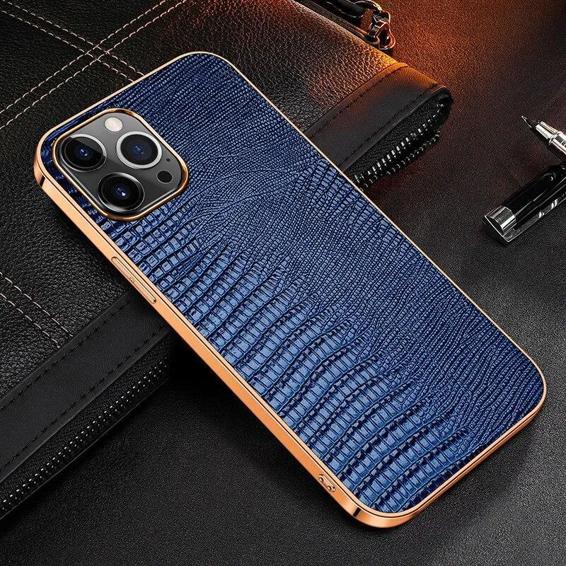 Contra Luxury Genuine Leather iPhone Case