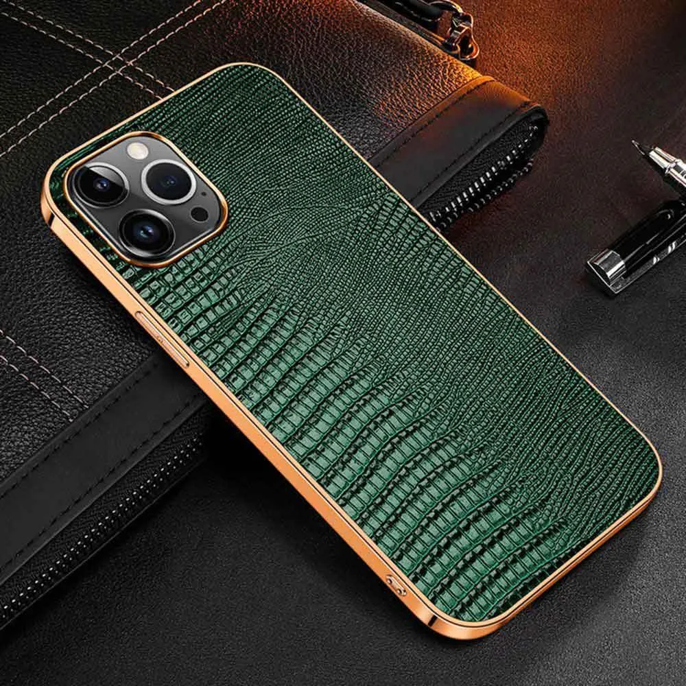 Contra Luxury Genuine Leather iPhone Case