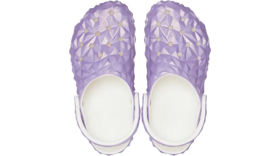 Crocs Classic Iridescent Geometric Clog White