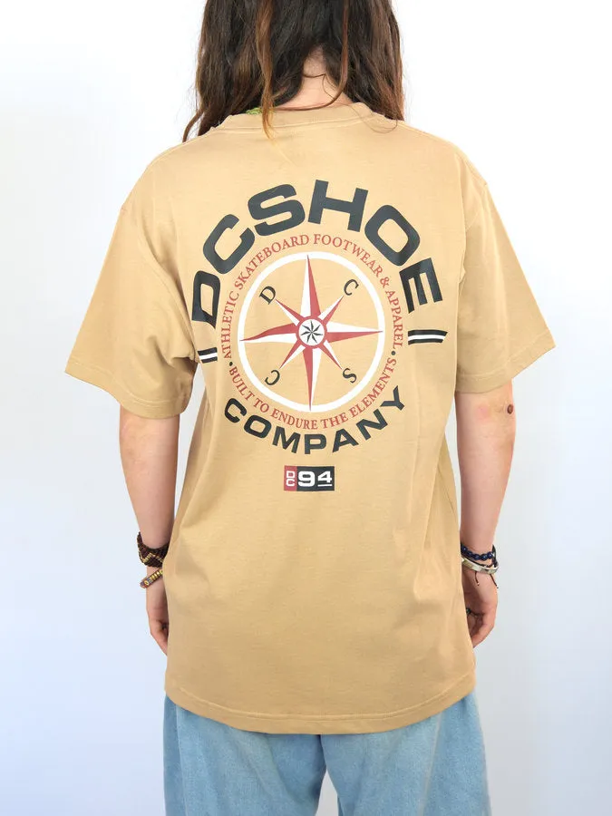 Dc Shoes - Compass Tee - Camel Brown