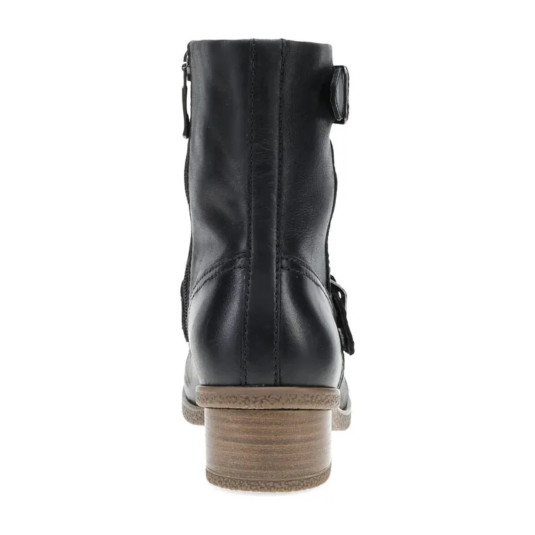 Delphine Waterproof Moto Boot in Black