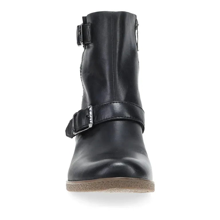 Delphine Waterproof Moto Boot in Black