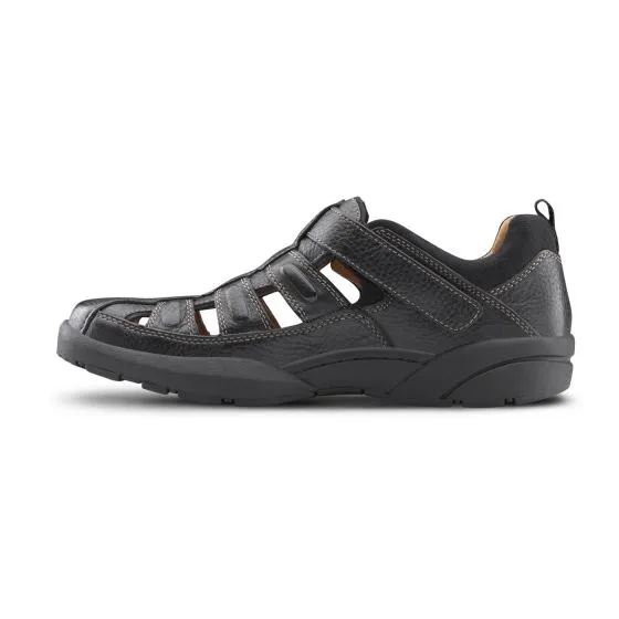 Dr. Comfort Men's Casual Shoe - Fisherman- Black