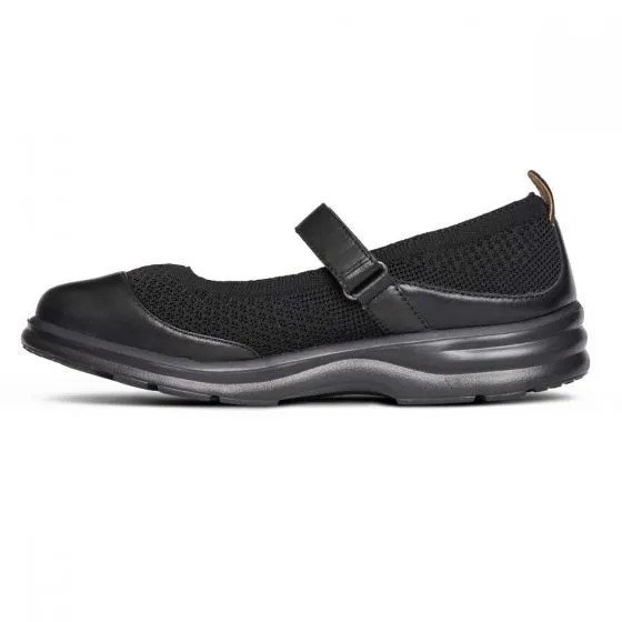 Dr. Comfort Women's Diabetic Double Depth Shoes - Jackie - Black