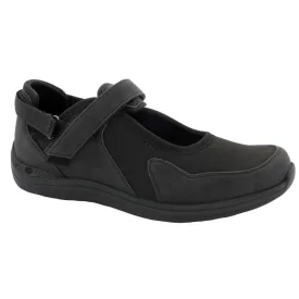 Drew Women's Buttercup Casuals Black Leather/Stretch