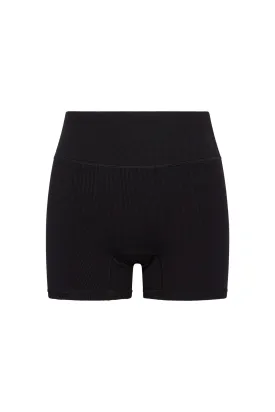 Elysian Short 4.5" - Black Lightweight Rib