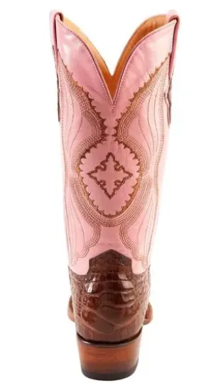 Ferrini Ladies Chocolate Caiman Boots- size 9.5