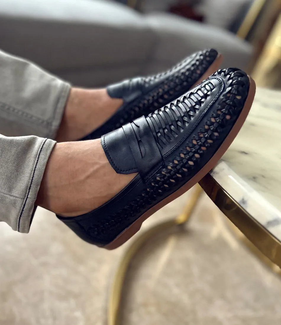 FlexWeave Loafers - Navy