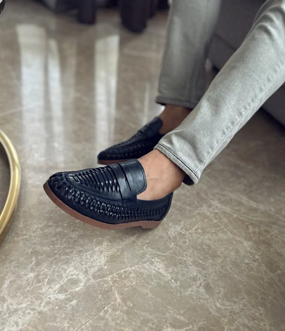 FlexWeave Loafers - Navy