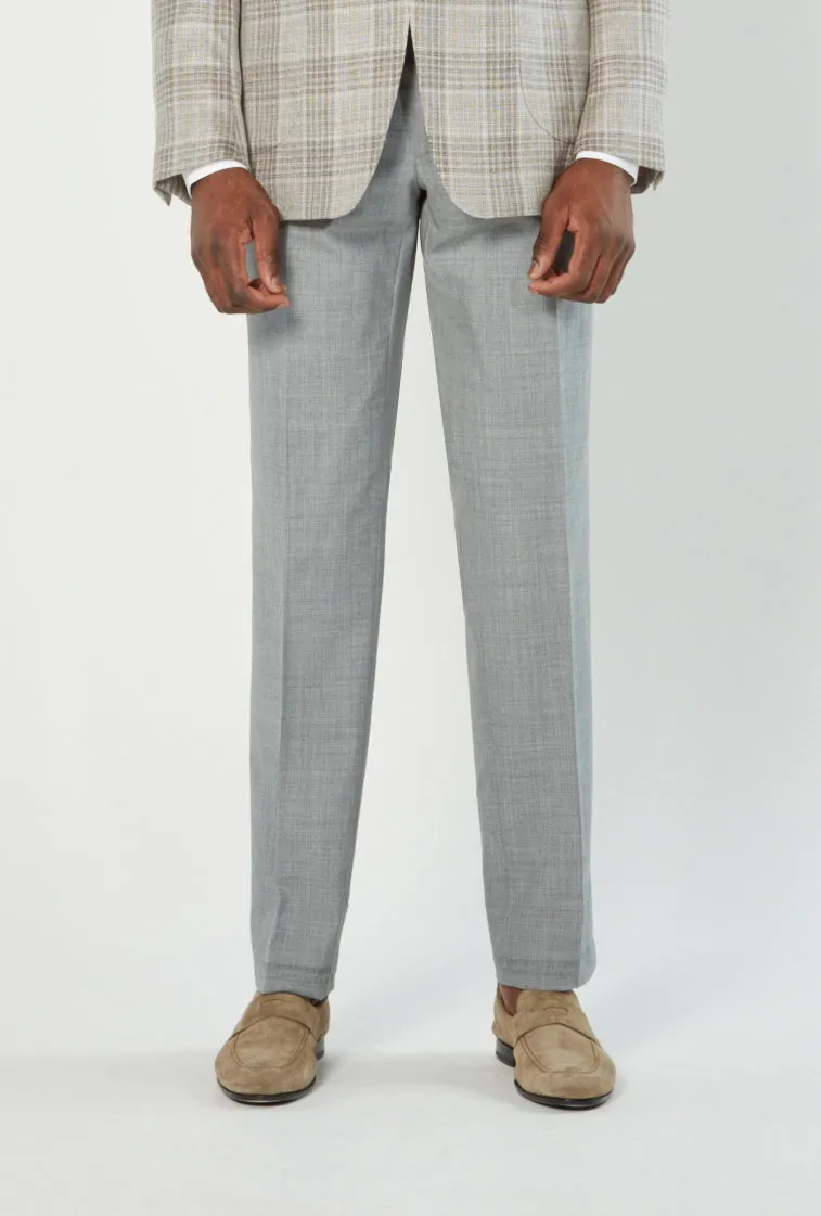 Flight Trouser - Grey Lightweight Wool