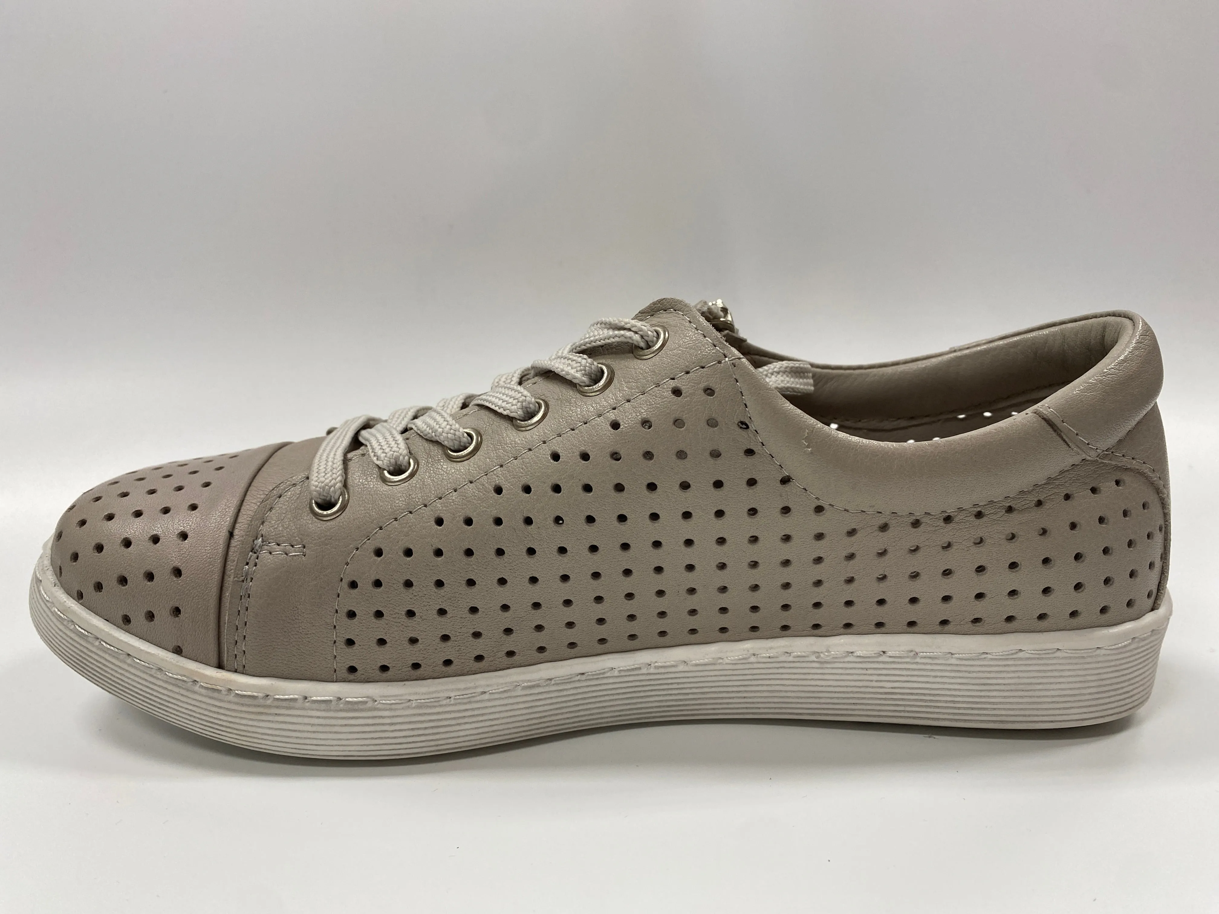 GELATO TARDECK LEATHER SNEAKER TAUPE (CLEARANCE FINAL SALE)