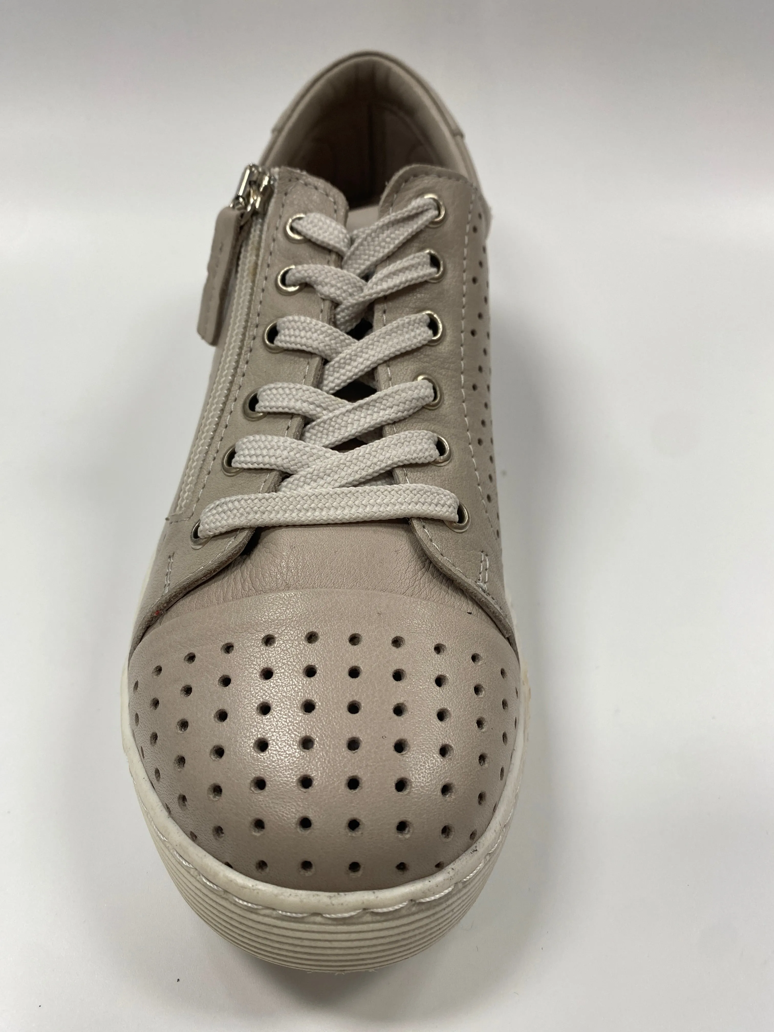 GELATO TARDECK LEATHER SNEAKER TAUPE (CLEARANCE FINAL SALE)