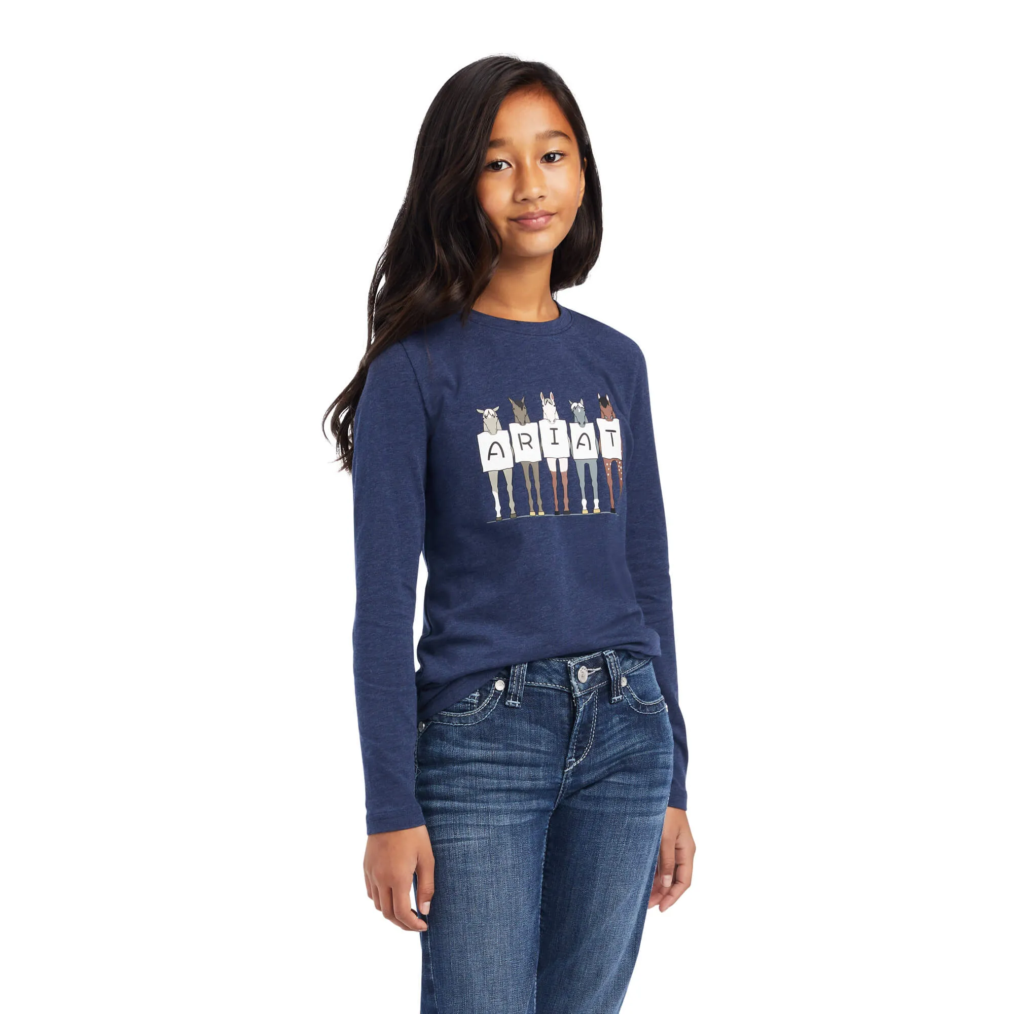 Girl's Ariat Fan Club Long Sleeve Tee Shirt