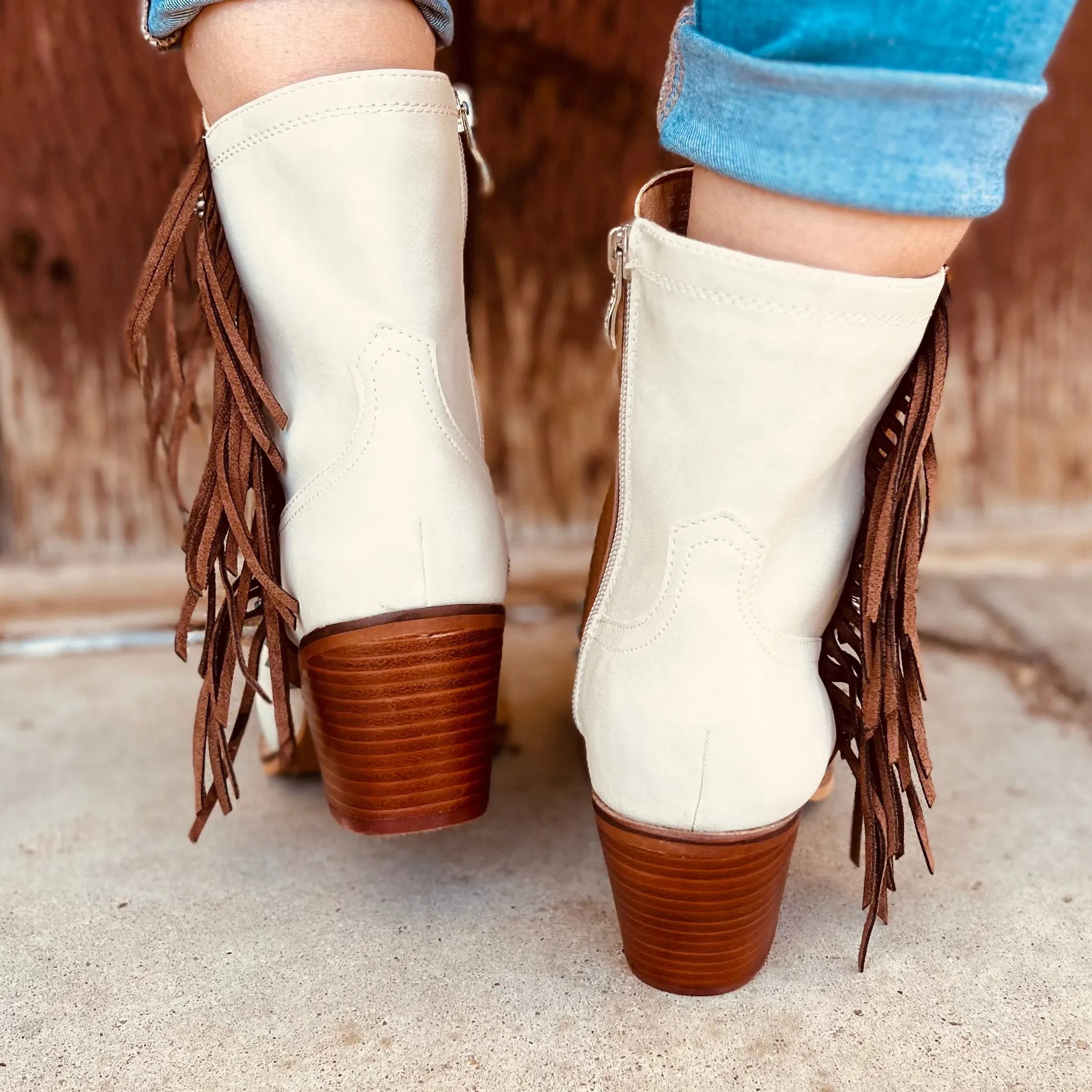 Gizelle Fringe Boots