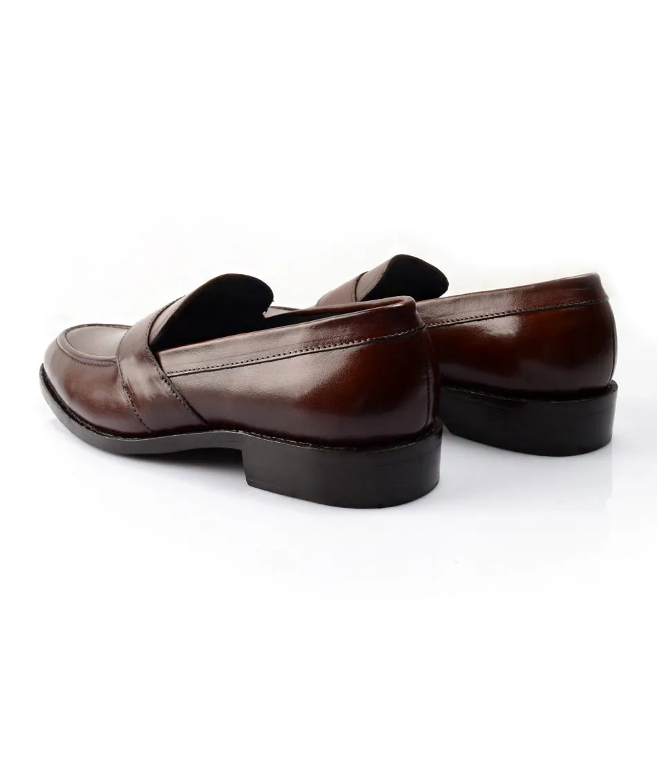 Goodyear Welted Penny Loafers - Brown