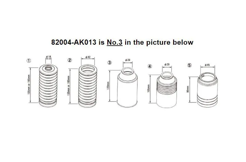 HKS Dust Boot Set (Invert) Black 120mm 29mm (hks82004-AK013)