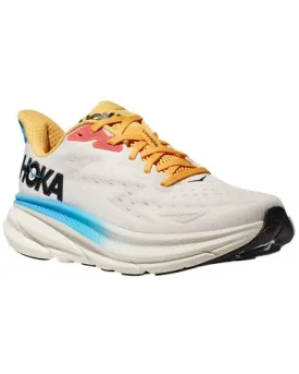 HOKA CLIFTON 9 WOMENS BLANC DE BLANC/SWIMDAY (CLEARACNE FINAL SALE)