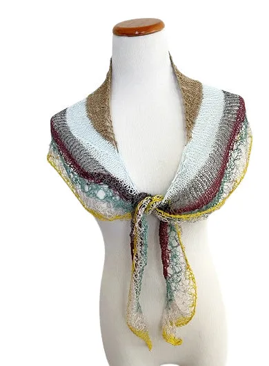 Hourglass shawlette